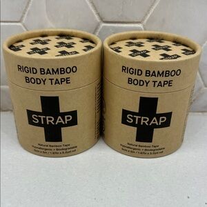 Strap Beige Bamboo Body Tape 5.5 Yards 1 Roll by Patch Latex Free Lot of 2